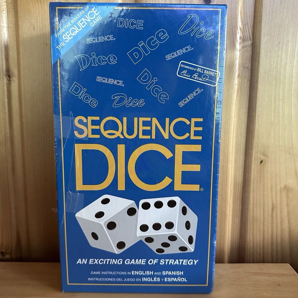 Sequence Dice Board Game Jax 1990 Factory Sealed New Vintage Family Strategy Gam